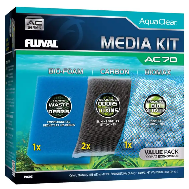 Meistverkauft AquaClear AC70 Medienwartungsset für Hochleistungsfilter